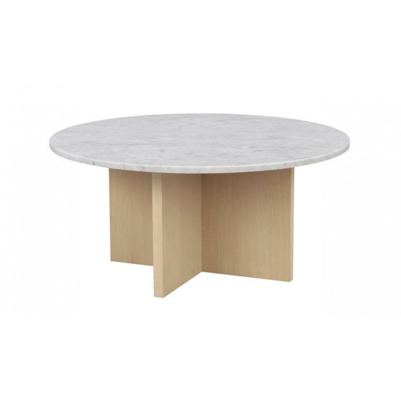 RO Brooksville Coffee Table Round White/Whitewash